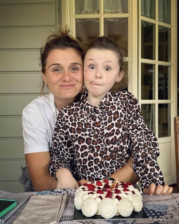 cristiana girelli con la nipote chicca